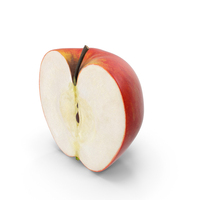 Half Sliced Apple PNG & PSD Images