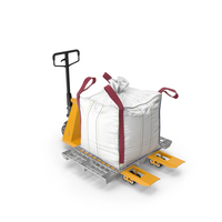 Pallet Jack with Bulk Bag PNG & PSD Images