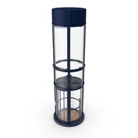 Vuelift 360 Glass Elevator Blue PNG & PSD Images