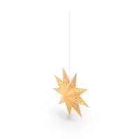 Hanging Christmas Paper Star PNG & PSD Images