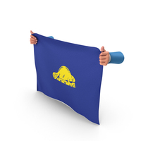 USA States Oregon Back Two Hand Holding Corners Flag PNG & PSD Images