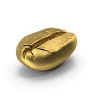 Coffee Bean Gold PNG & PSD Images