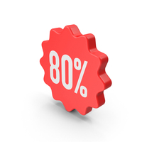 80 Percent Icon PNG & PSD Images