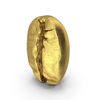 Coffee Bean Gold PNG & PSD Images
