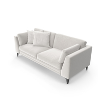 Modern Sofa 2 Seats (White) PNG & PSD Images