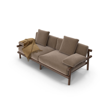 Ayana Outdoor Sofa 2 Seats (Brown) PNG & PSD Images