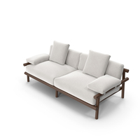 Ayana Outdoor Sofa 2 Seats (White) PNG & PSD Images