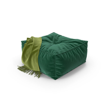 Soft Pouf (Green) PNG & PSD Images