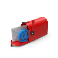 Mailbox Open Envelope At Color PNG & PSD Images