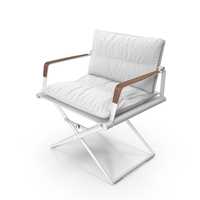Folding Chair With Mattress (White) PNG & PSD Images