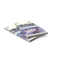Money Two Currency Uk 20 Pounds Block PNG & PSD Images