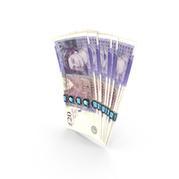Money Uk 20 Pounds Note Bill PNG & PSD Images