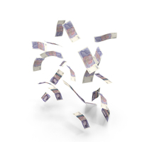 Money Uk 20 Pounds Notes Few Falling Money PNG & PSD Images