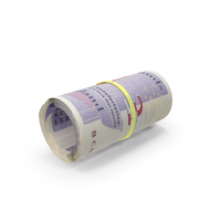 More Uk 20 Pounds Notes Rolled Bill PNG & PSD Images