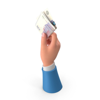 Hand Holding Raise Uk 20 Pounds Notes Bill PNG & PSD Images