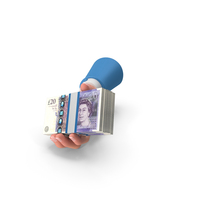 Uk 20 Pounds Holding Giving Bill Money PNG & PSD Images
