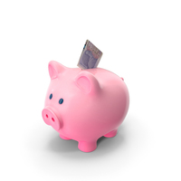 Uk 20 Pounds Note Folded Piggy Bank Save PNG & PSD Images