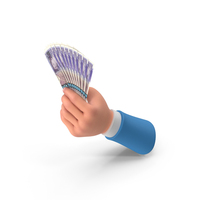 Uk 20 Pounds Notes Holding Hand Money PNG & PSD Images