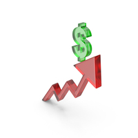 Arrow Dollar Glass PNG & PSD Images