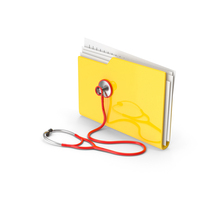 Folder Stethoscope Color Yellow PNG & PSD Images