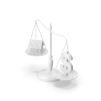 Balance House Dollar Clay PNG & PSD Images