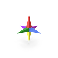 Star Decoration Colored Icon PNG & PSD Images