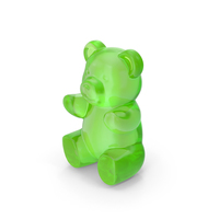 Green Gummy Bear PNG & PSD Images