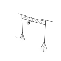 Studio Lighting Truss with Spotlight PNG & PSD Images