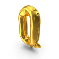 Golden Balloon Letter Q PNG & PSD Images