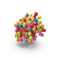 Colorful Flying Balloons PNG & PSD Images