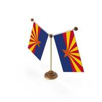 USA States Arizona 2 Flag Stand PNG & PSD Images