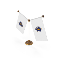 USA States Massachusetts 2 Flag Stand PNG & PSD Images