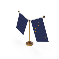 USA States Alaska 2 Flag Stand PNG & PSD Images