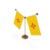 USA States New Mexico 2 Flag Stand PNG & PSD Images
