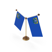 USA States Nevada 2 Flag Stand PNG & PSD Images