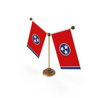USA States Tennessee 2 Flag Stand PNG & PSD Images