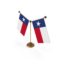 USA States Texas 2 Flag Stand PNG & PSD Images