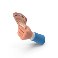 Euro 50 Notes Holding Hand Money PNG & PSD Images