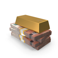 Money Gold Four Biscuits Euro 50 Money Lot PNG & PSD Images