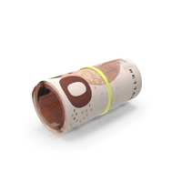 Euro 50 Notes Rolled Bill PNG & PSD Images