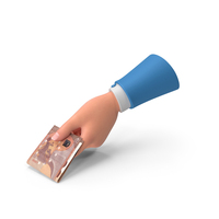 Two Euro 50 Notes Giving Hand PNG & PSD Images