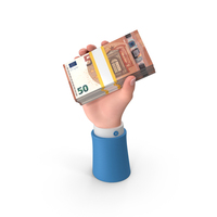 Raising Hand Win Euro 50 R Money PNG & PSD Images