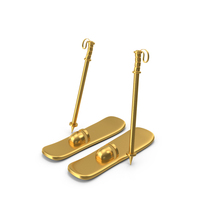 Ski Gold Icon PNG & PSD Images