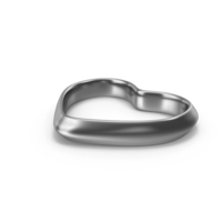 Silver Heart Shaped Ring PNG & PSD Images