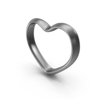 Silver Heart Shaped Ring PNG & PSD Images