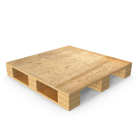 Solid Deck Wooden Pallet PNG & PSD Images