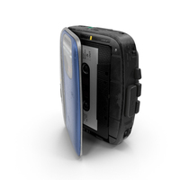 Vintage Portable Player with Cassette PNG & PSD Images