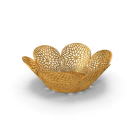 Wood Carved Bowl Icon Gold PNG & PSD Images