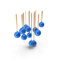 Christmas Blue Balls PNG & PSD Images