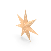 Standing Christmas Paper Star Simple PNG & PSD Images